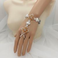 Bracciale vintage baciamano perle di fiume