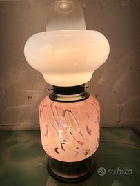 Lampada vetro murano vintage Rosa