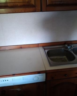Cucina completa in Noce 270x60x190