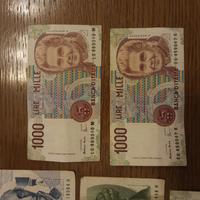 Banconote Lire Italia diecimila cinquemila mille 