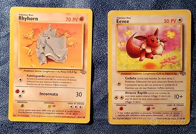 Pokémon carta promo*  Rhyhorn 3 € + Eevee 5 €