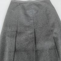 Gonna grigia lana fatta a mano