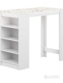 Tavolo/Desk moderno effetto marmo + sedia IKEA – s