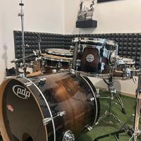 Batteria PDP CONCEPT MAPLE  byDW, +  Sgabello+aste