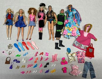 Set completo Barbie + vestiti e accessori