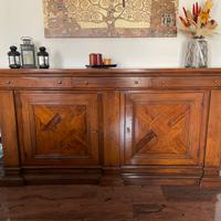 Credenzone in noce massiccio 220x53x113 h