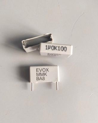 2x Condensatore 1uF 100V MMK BA8 Evox Rifa - Film