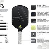 Pickleball - JOOLA Vision + 2 Grip White Ridge