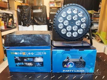 Laser+macchina del fumo+par led