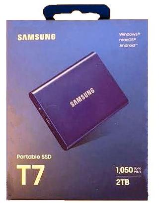SSD 2 TB esterno SAMSUNG T7 - Nuovo