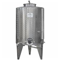 SERBATOIO PER VINO 300LT INOX DOPPIA PORTINA