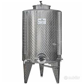 SERBATOIO PER VINO 300LT INOX DOPPIA PORTINA