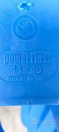 pinne powerfins 44-46 per nuoto pinnato/rugby sub