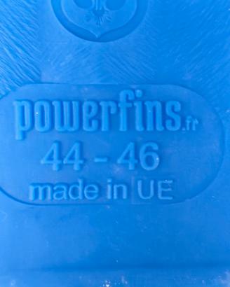 pinne powerfins 44-46 per nuoto pinnato/rugby sub