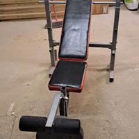 Panca piana con bilanciere da d28.