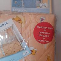 Trapunta Winnie Pooh + Paracolpi + Set lenzuola Ca