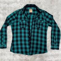 Camicia Flanella Quadri Verde/Nero XL Nuova