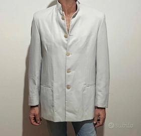 giacca di sartoria con collo coreano 