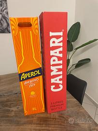 Confezione bottiglie Campari Aperol