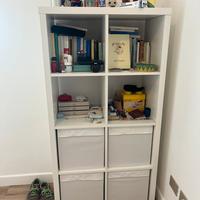 Scaffale libreria Ikea Kallax bianco