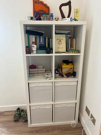 Scaffale libreria Ikea Kallax bianco