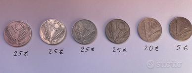 Monete 10 lire del 1954
