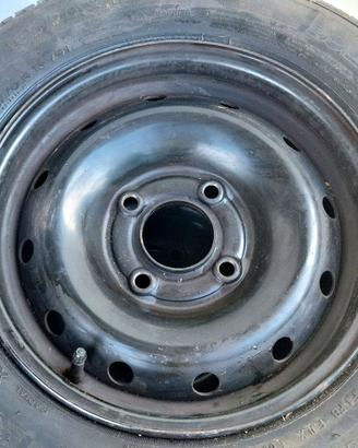 4 Cerchioni acciaio originali 500Bx13H ET20 Peugeo