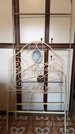 Letto singolo Vintage in ferro battuto