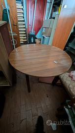 Tavolo in legno tondo, ingrandibile