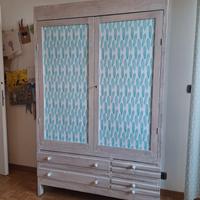 Mobile vintage in legno 125 x 196 p 40,5
