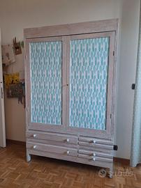 Mobile vintage in legno 125 x 196 p 40,5