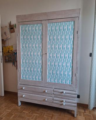 Mobile vintage in legno 125 x 196 p 40,5