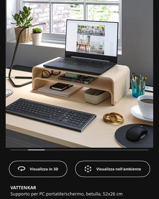 Supporto pc scrivania Ikea