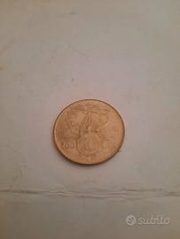 moneta 200 lire centenario lega navale 1897 - 1997