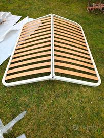 Rete a doghe matrimoniale per letto contenitore 