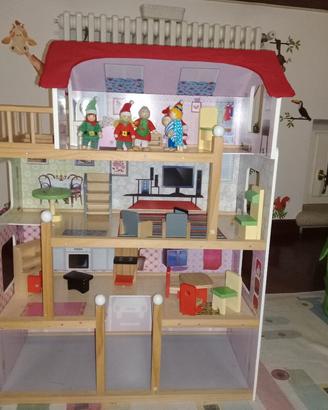 Casetta bambole in legno