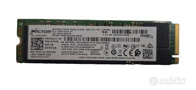 SSD NVMe 512GB Micron 2200S M.2 dimensioni 2280