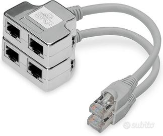 DIGITUS 08260 COPPIA DI SDOPPIATORI SCHERMATI