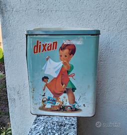 Fustino Dixan in latta. Vintage 