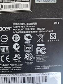 Ricambi acer aspire v5-571