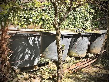 Secchi tondi plastica (HDPE)  1 M x 1 M 400 Lt