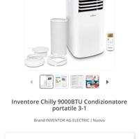 Climatizzatore portatile Chilly 9000BTU