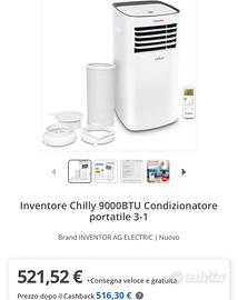 Climatizzatore portatile Chilly 9000BTU
