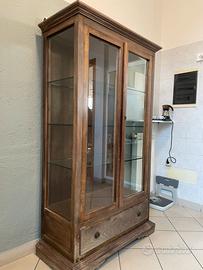 Vetrinetta in legno massello arte povera