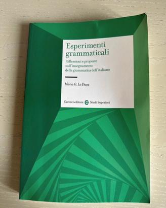 Libro "Esperimenti grammaticali" di Lo Duca