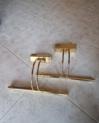 Applique per illuminare quadri in ottone (2 pezzi)