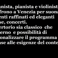 Violinista e pianista Venezia
