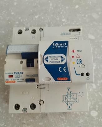 Protezione differenziale GW90901N restart