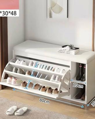 Scarpiera mobile con scaffali mensole per scarpe