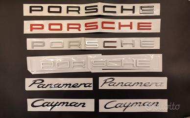 Loghi Scritte Porsche Cayenne Macan Boxster Ecc